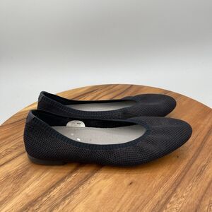 Allbirds Tree Breezers TBP Flats Womens Size 8 Black Casual Comfort Walking Shoe